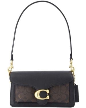 COACH "Tabby 20" Signature Leather Bag - Black