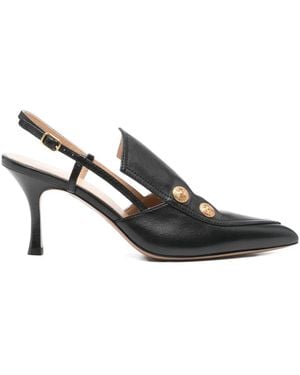 Chloé Leather Heeled Shoes 'Agnes' - Black