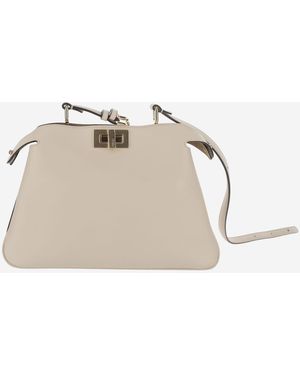 Fendi Satchel Bag - Natural