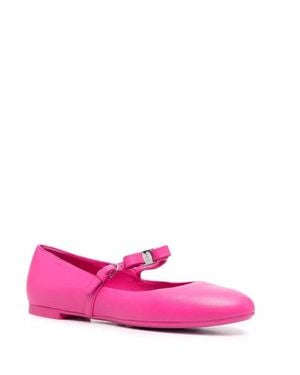 Ferragamo Ankle-Strap Ballerina Flats - Pink