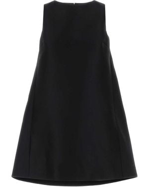Balenciaga Sleeveless A-Line Mini Dress - Black
