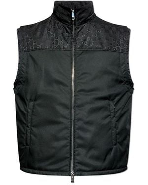 Gucci Gg Heavy Nylon Gilet - Black