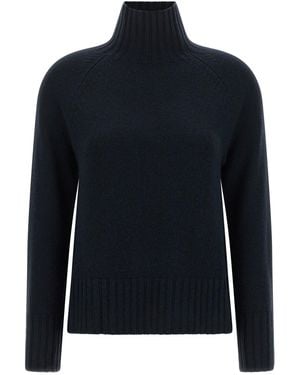 Max Mara 'Mantova' High Neck Sweater - Blue