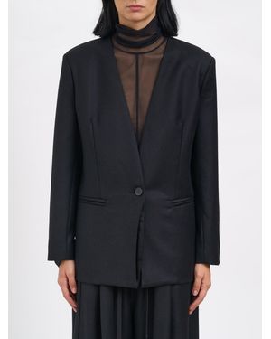 Andrea Ya'aqov Virgin Wool Jacket - Blue