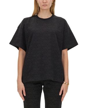 Moschino Oversized Logo Print T-Shirt - Black