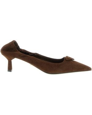 Prada Suede Pumps - Brown