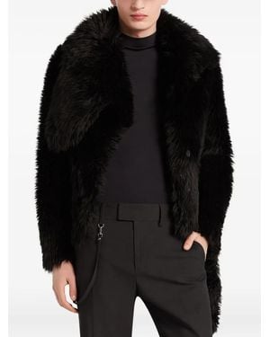 Courreges Plush Short Jacket - Black