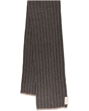 Brunello Cucinelli Cashmere English Rib Scarf - Brown