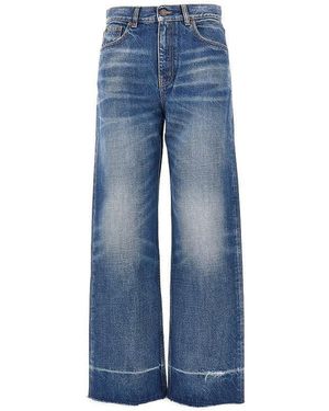 Chloé Raw-Cut Hem Jeans - Blue