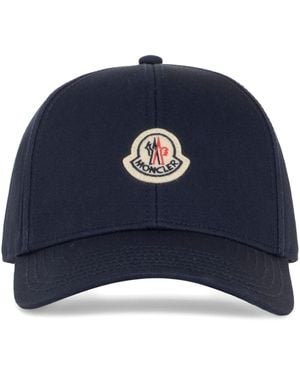 Moncler Logo-Patch Baseball Cap - Blue