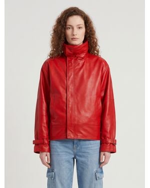 Balenciaga Round Bomber - Red