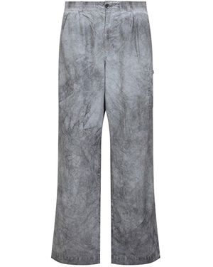 C.P. Company Flatt Nylon Loose Cargo Pants - Gray