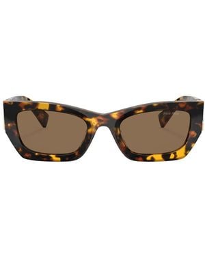 Miu Miu 0Mu 09Ws Sunglasses - Brown