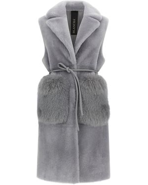 Blancha 'Merino Straight Volpe Shadow' Vest - Gray