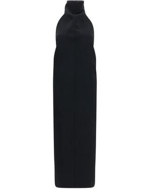 KHAITE Roxanne High-Necked Dress - Black