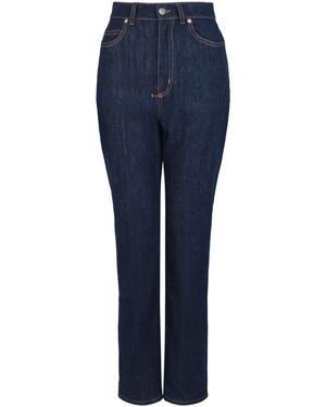 McQueen High-Waisted Boyfriend Jeans - Blue