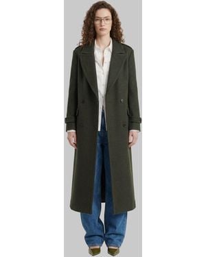 SUTTON NEW YORK Military Double-Breasted Coat - Green