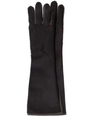 Loulou de Saison Edna Calfskin Gloves - Black