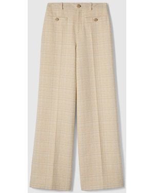 Gucci Cotton Tweed Pants - Natural