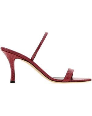 The Row Textured Heels - Pink