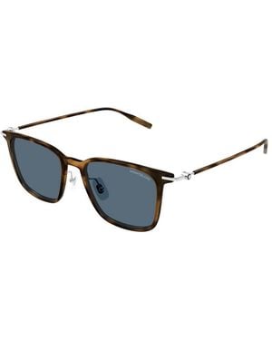 Montblanc Havana Metal Sunglasses - Multicolor