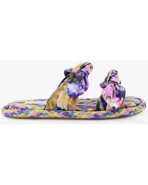 Zimmermann Sandals Carousel Raffia - White