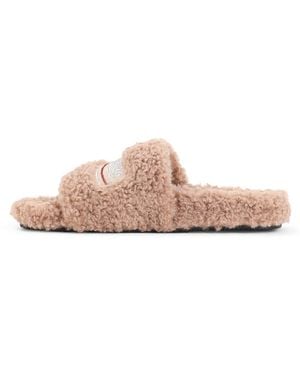 Balenciaga Crystal Furry Slide - Pink
