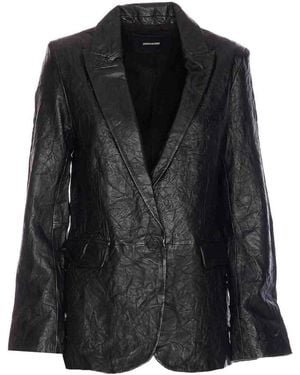 Zadig&Voltaire Valse Leather Jacket - Black