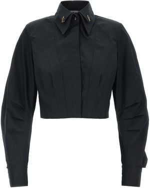 Elisabetta Franchi Bustier Shirt - Blue
