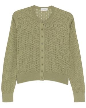John Smedley Sea Island Cotton Cardigan - Green