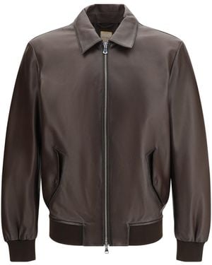 D'Amico Leather Jacket - Gray