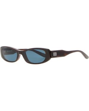 Balenciaga Printed Acetate Nova Sunglasses - White