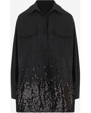 SOIR Sequin Jacket - Black