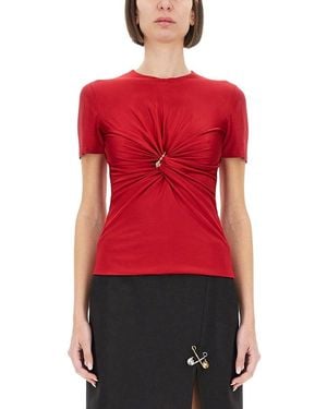 Versace Draped Top - Red