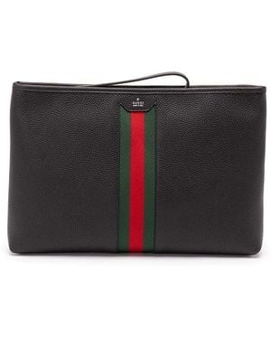 Gucci Leather Zip Wallet - Black