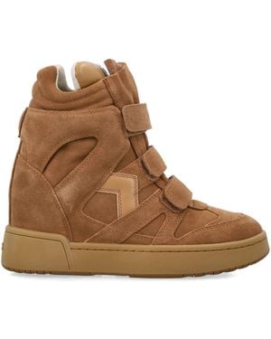 Isabel Marant Im3 High-Top Wedge Sneakers - Brown