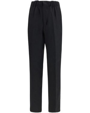 Laneus Pants Linen And Viscose - Black