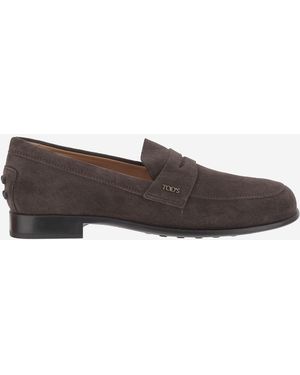 Tod's Suede Loafers - Brown