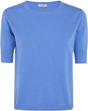 Rossopuro Crew Neck Short Sleeve Top - Blue