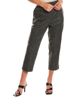 Brunello Cucinelli Slate Cashmere Cropped Pants - Black