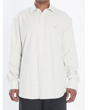Celine Checked Shirt - White