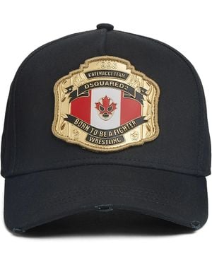 DSquared² Cotton Baseball Hat - Gray
