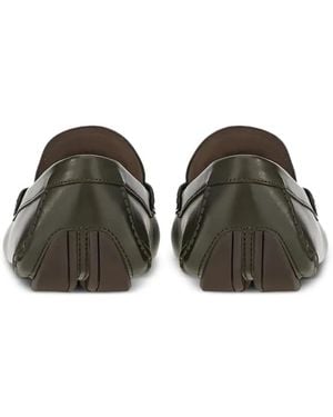 Ferragamo Penny-Slot Leather Loafers - Brown