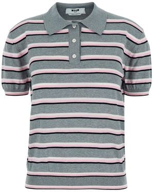 MSGM Polo Shirt Cotton - Gray