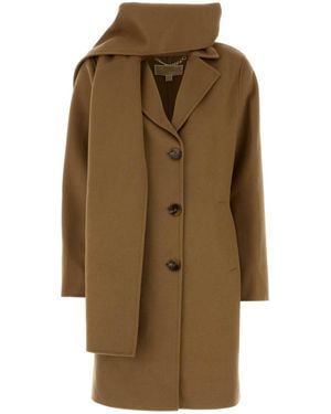 MICHAEL Michael Kors Camel Wool Blend Coat - Natural