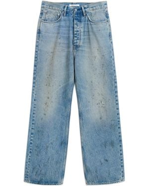 sunflower High-Waisted Relaxed Leg Jeans - Blue