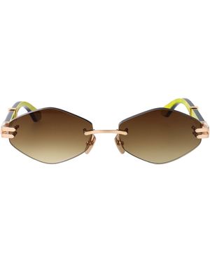 Maybach Mg-Wek-M09 Titanium Sunglasses - Brown