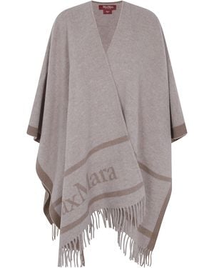 Max Mara "Mst Pirania" Cape - Gray