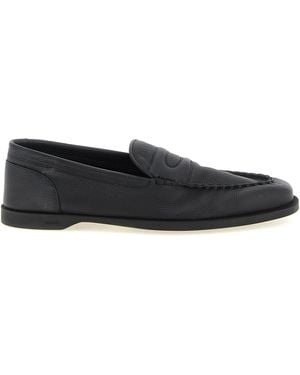 John Lobb 'Pace Light Grain' Loafers - Black