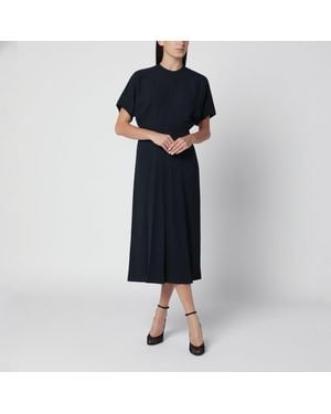 Victoria Beckham Ink Eleanor Midi Dress - Blue